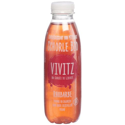 VIVITZ ऑर्गेनिक जूस रूबर्ब 6 x 0.5 lt