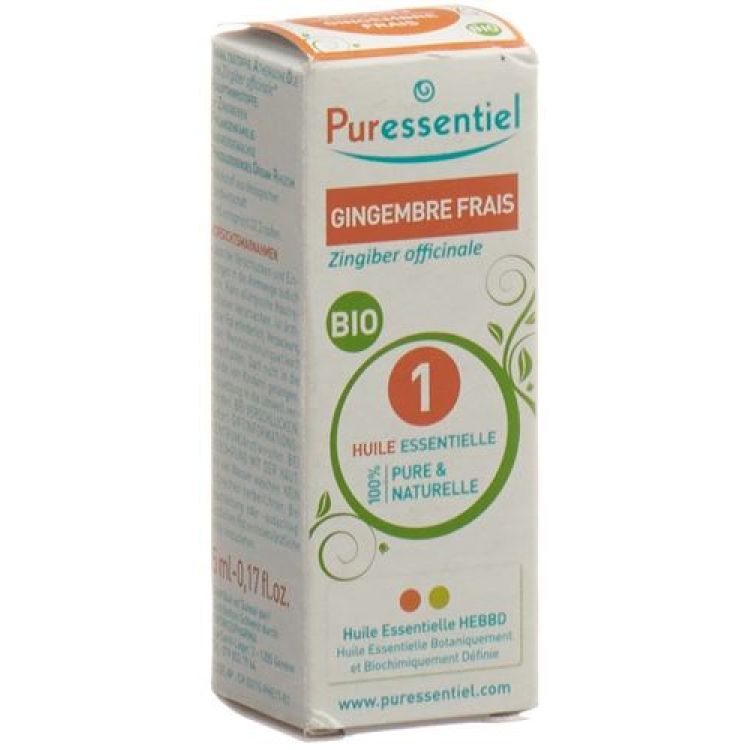 Puressentiel 신선한 생강 Äth / 오일 바이오 5ml