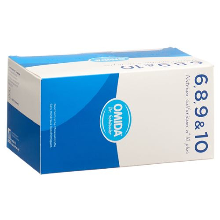 Omida Schüssler NR10 சோடியம் சல்பேட் மற்றும் powder bag 30 பிசிக்கள்