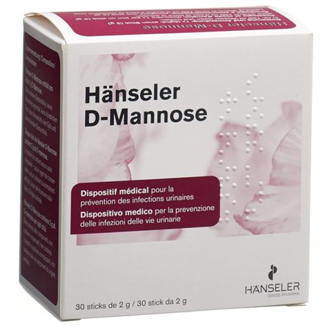 Hänseler D-Mannose 30 Stick 2 g - Beeovita
