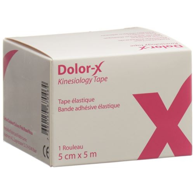 Dolor-X Kinesiology Tape 5cmx5m rožinė