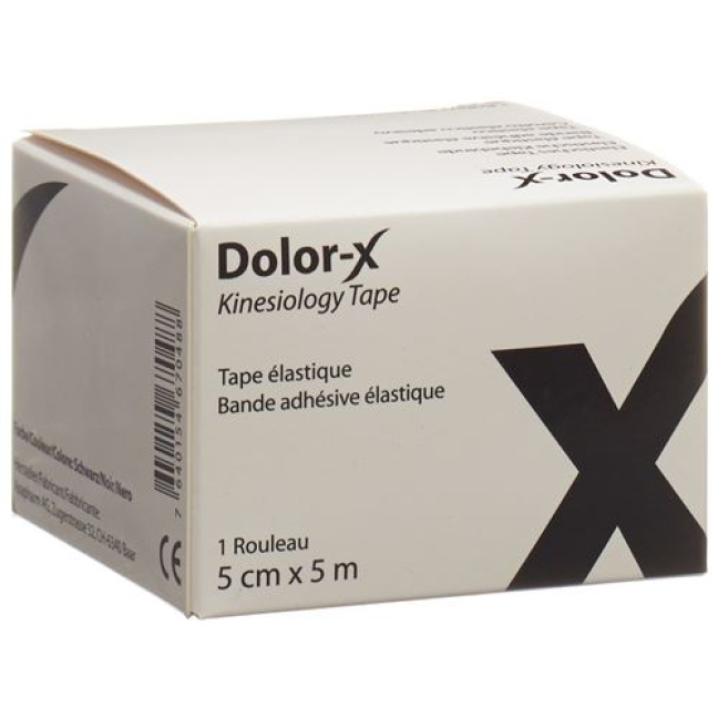 Dolor-X Kinesiology Tape 5cmx5m musta