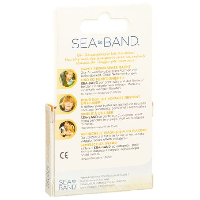 Banda de acupresión Sea-Band niños azul 1 par