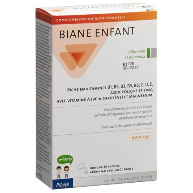 Biane children vitamins and minerals bag 20 pcs