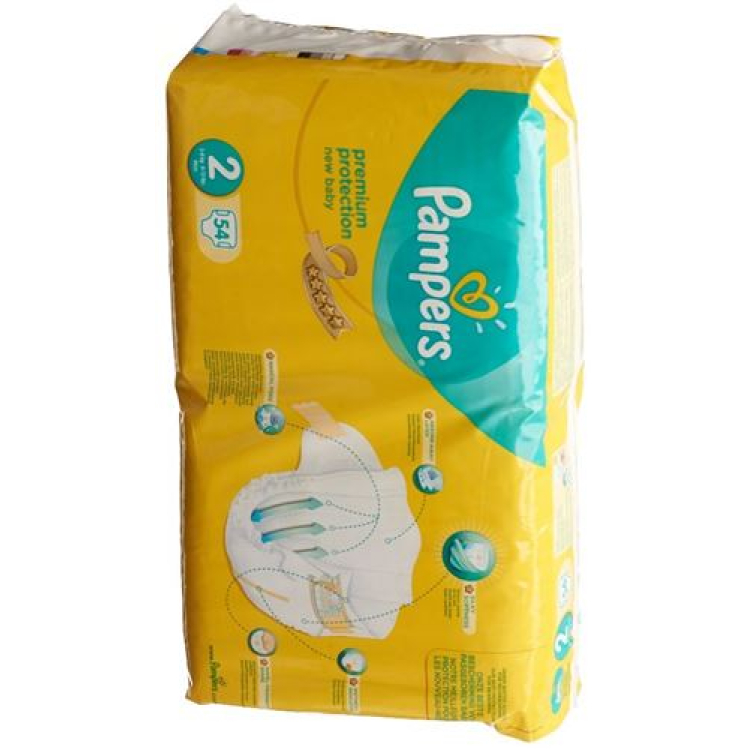 Pampers Premium Protection New Baby Gr2 4-8kg Mini Economy Pack 54 pcs