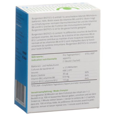 Burgerstein Biotics-G Plv Btl 30 Stk