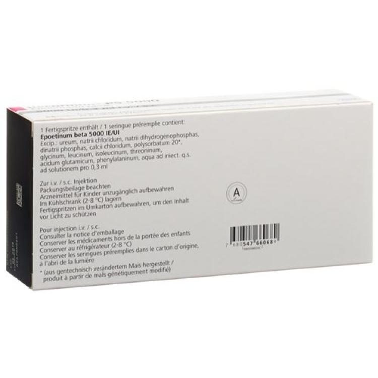 Recormon PS Inj Lös 5000 E/0.3ml Fertspr 6 sztuk