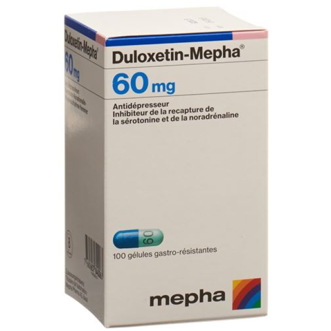 Duloxetina Mepha Kaps 60 mg Fl 100 unid.
