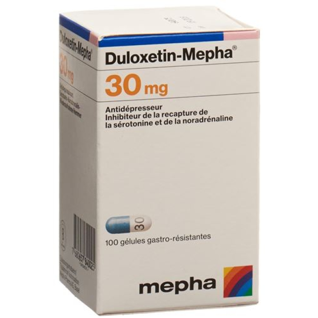 Duloxetine Mepha Kaps 30 mg Fl 100 개