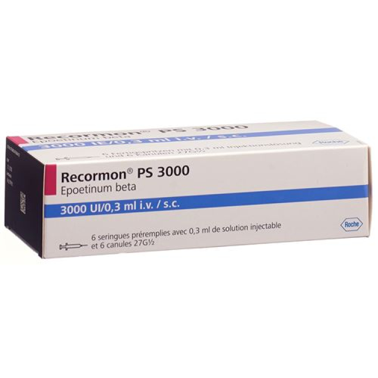 Recormon PS Inj Lös 3000 E/0,3ml Fertspr 6 stk