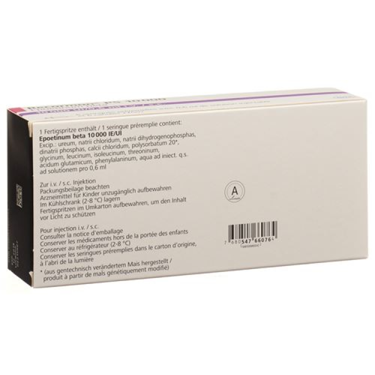 Recormon PS Inj Lös 10000 E/0.6ml Fertspr 6 sztuk