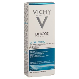 Vichy Dercos Shampooing Ultra-Sensitive couro cabeludo seco Alemão / Italiano 200 ml