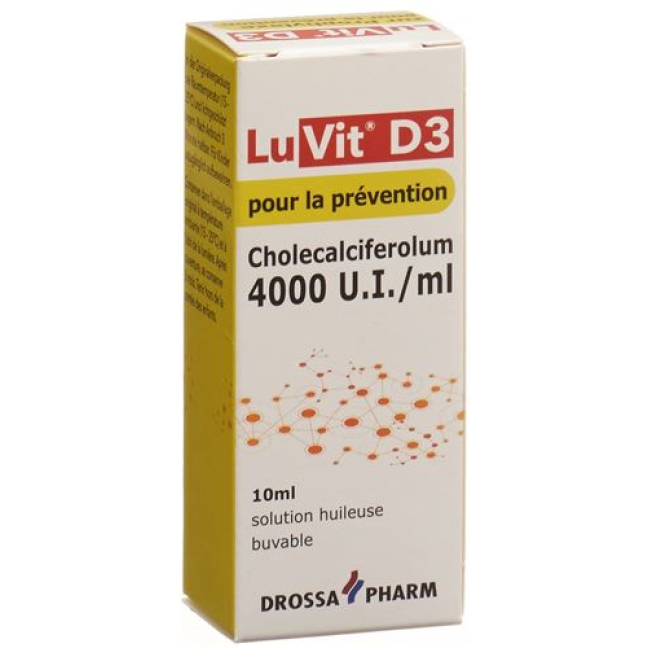 LUVIT D3 Cholekalciferolum olejový roztok 4000 IU / ml pro profylaxi Fl 10 ml