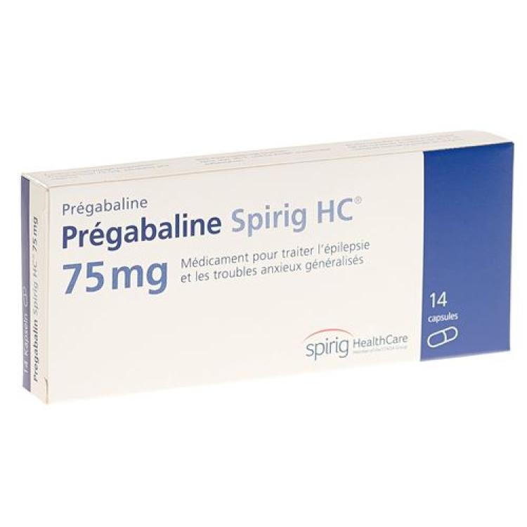 Pregabalin Spirig HC Kaps 75 mg 14 pcs