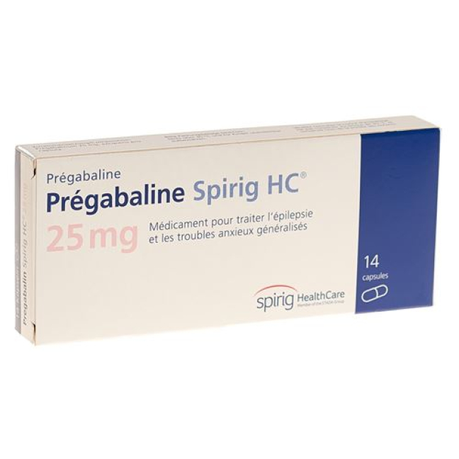 Pregabalin Spirig HC Caps 25 mg 56 pcs