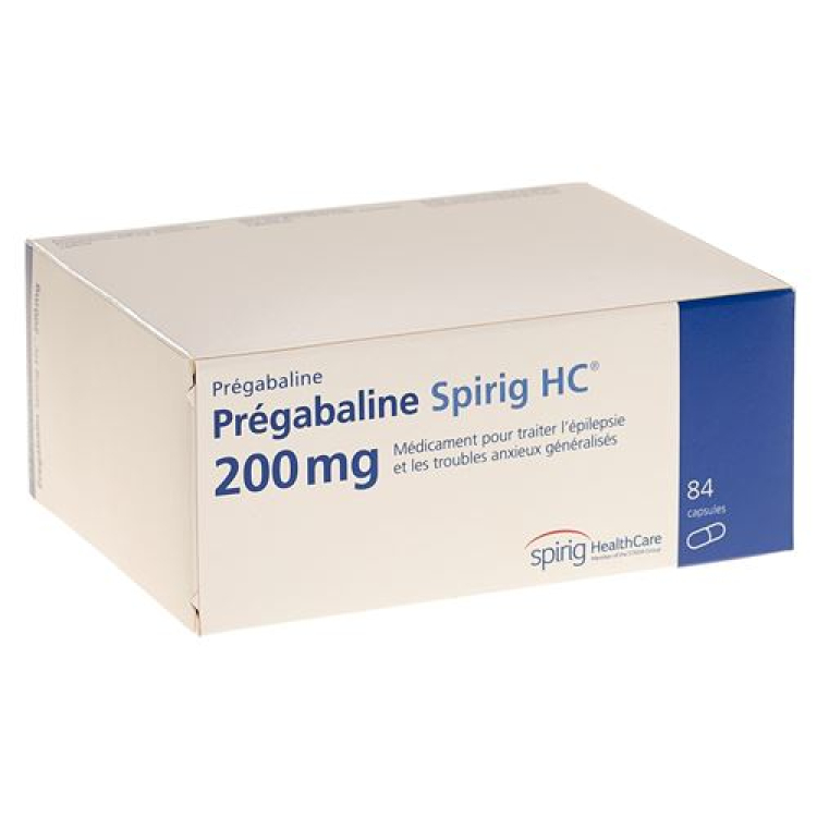 Pregabalin Spirig HC Kaps 200 mg 84 pcs