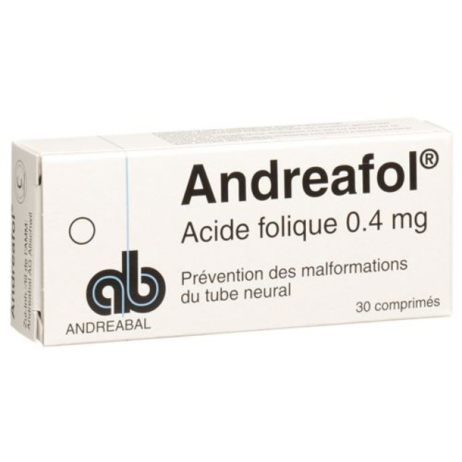Andreafol 0.4 mg 30 tablets