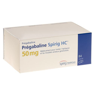 Prégabaline Spirig HC Kaps 50 mg 84 pièces