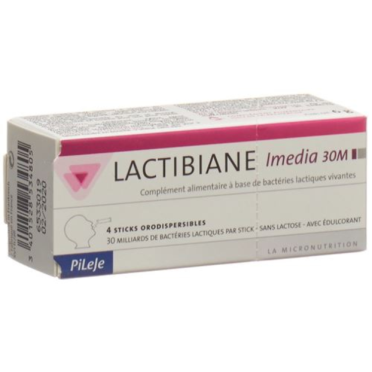 LACTIBIANE Imedia orodispersible Sticks 4 pcs