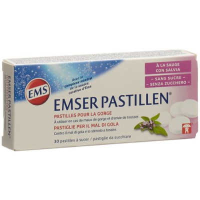 Emser sockerfri med salvia 30 pastiller