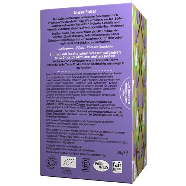 Pukka Three Licorice tea organic Btl 20 бр