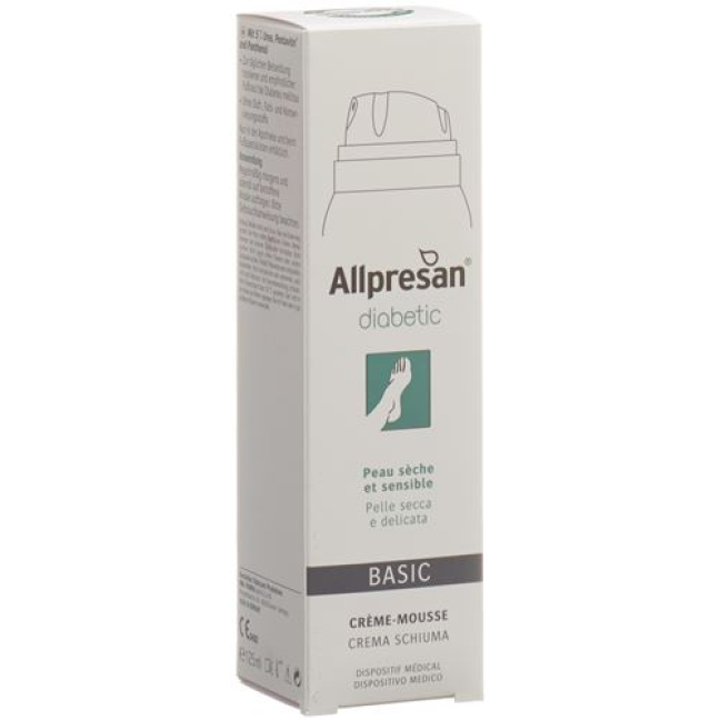 Allpresan diabetic foam cream based on urea 125 ml