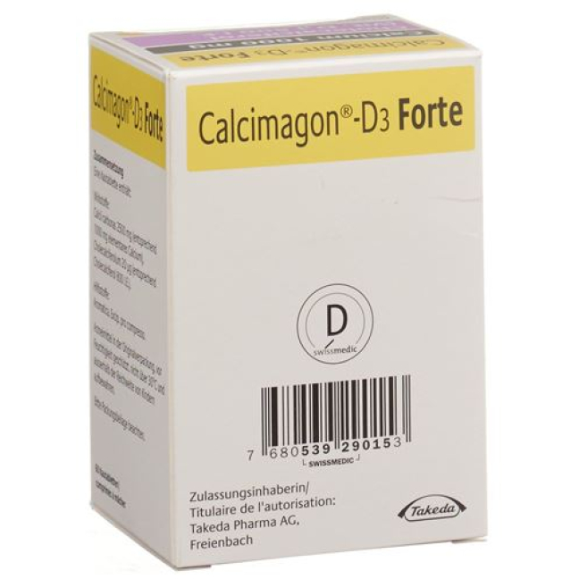 Calcimagon D3 Forte Kautabl sitron Ds 60 stk