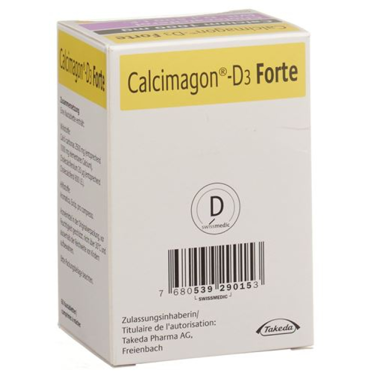 Calcimagon D3 Forte Kautabl ლიმონი Ds 60 ც