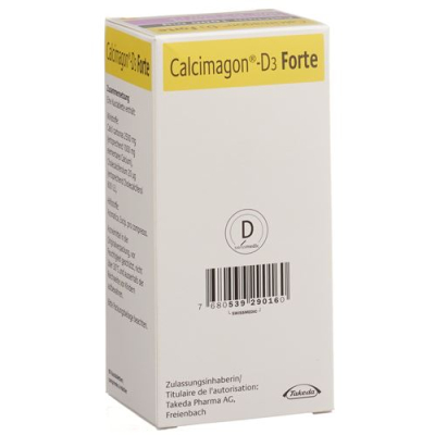 Calcimagon D3 Forte chewable tablets limon can 90 əd