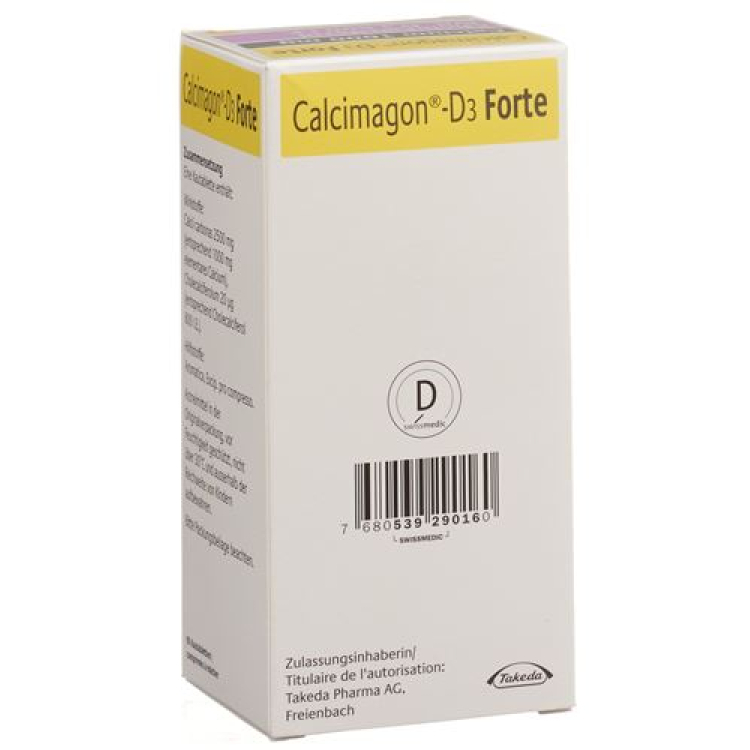 Calcimagon D3 Forte chewable tablets лимон can 90 бр