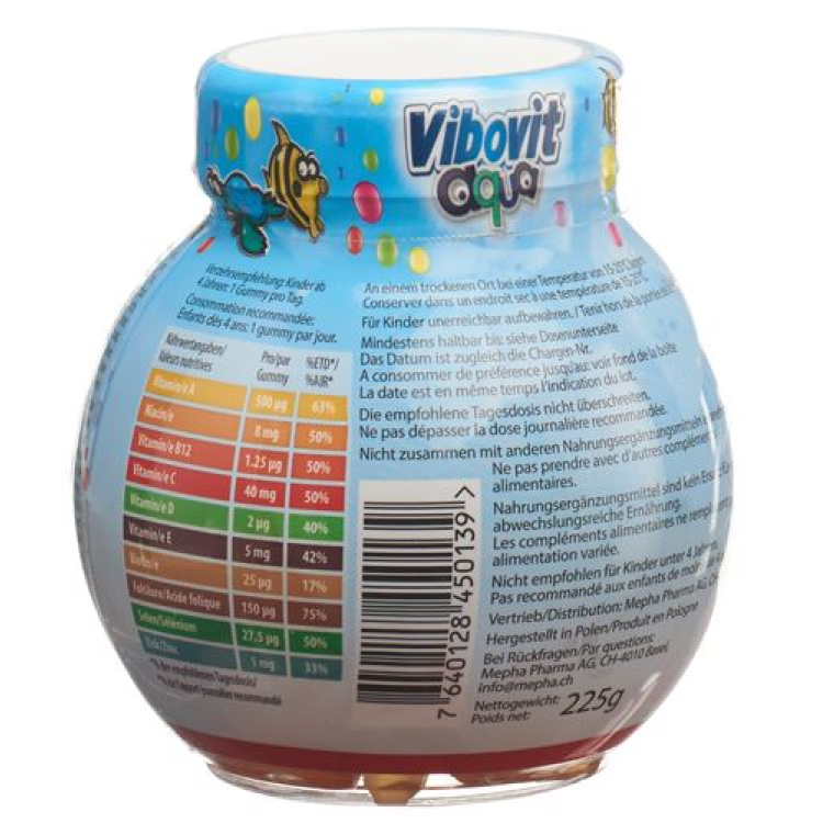 Vibovit aqua fruit gums Ds 50 τμχ