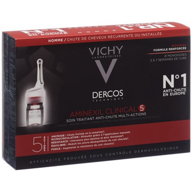Vichy Dercos aminexil Klinikal 5 lelaki 21 x 6 ml