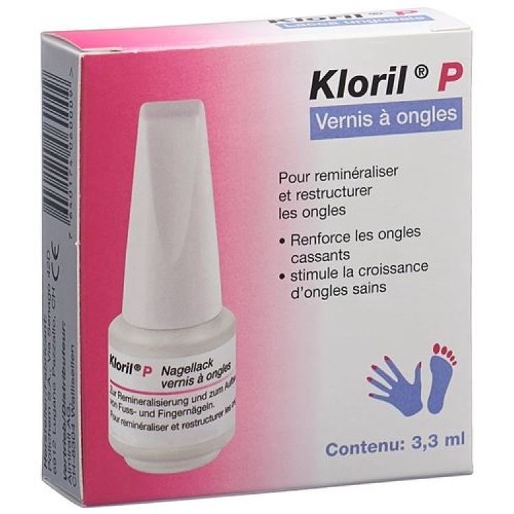 Kloril P lak na nehty Fl 3,3 ml