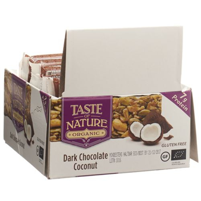 Taste of Nature bars Protein Coconut 16 x 40 g