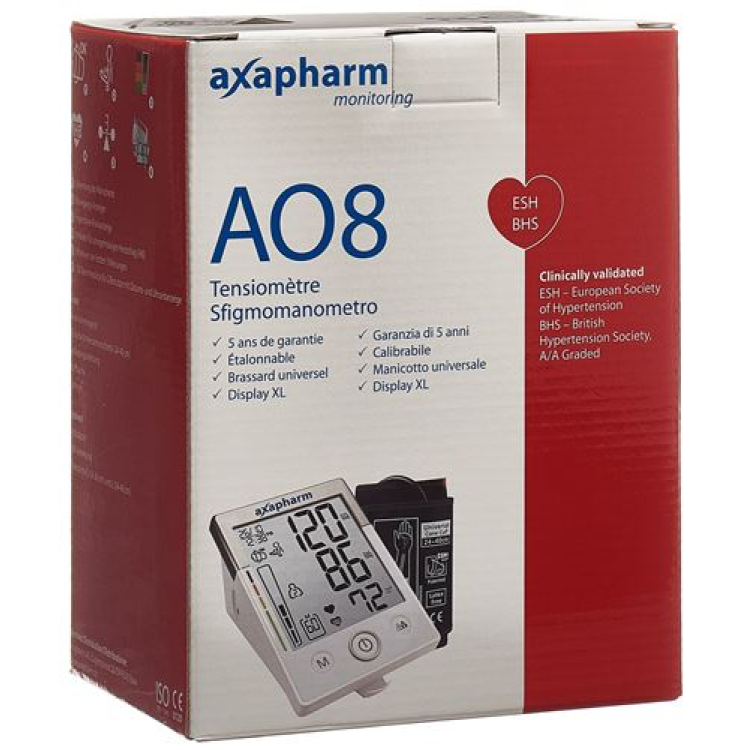 Axapharm AO8 Blutdruckmessgerät Oberarm