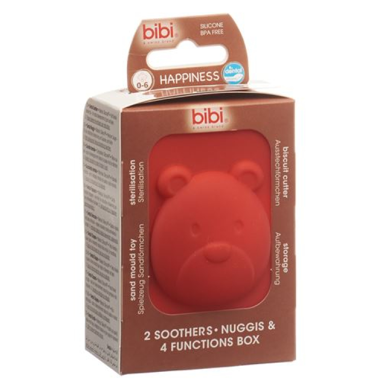 Bibi Nuggi Happiness dental silicone 0-6 ring Mum / Dad Duo Premium SV-A