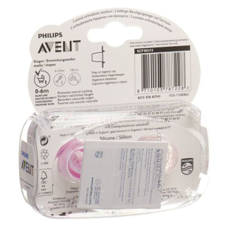 Avent Philips pacifier animal 0-6 months girl 2 pcs