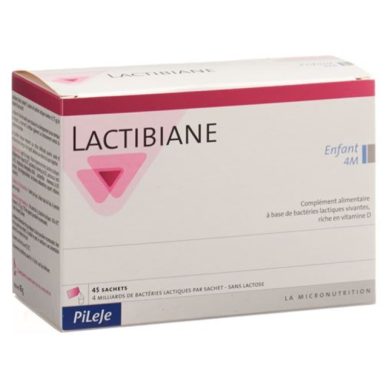 LACTIBIANE vaikams 4M bag 45 vnt