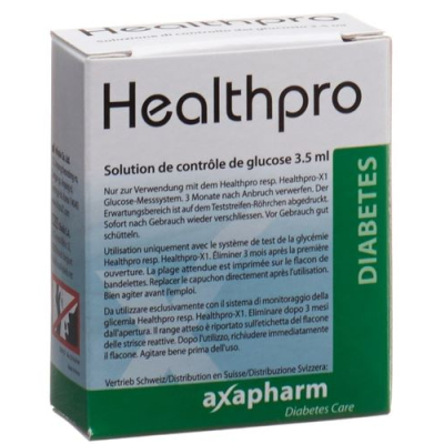 Healthpro Axapharm бақылау ерітіндісі қалыпты Fl 3,5 мл