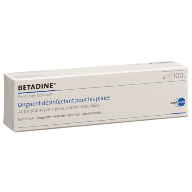 Betadine pomada desinfetante para feridas Tb 100 g