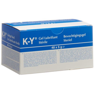 K Y jelly lubricant sterile 48 x 5 g