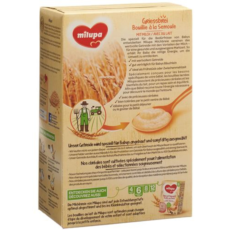 Milupa Semolina Porridge 450 g