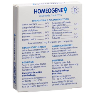 Homeogene Boiron No 9 comprimidos 60 unid.