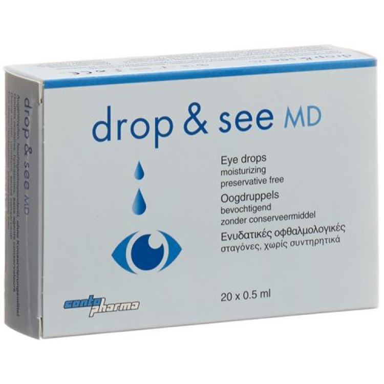 תמיסת Contopharma Comfort Drop & See MD 20 Monodos 0.5 מ"ל