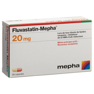 Fluvastatina Mepha Kaps 20 mg 28 uds