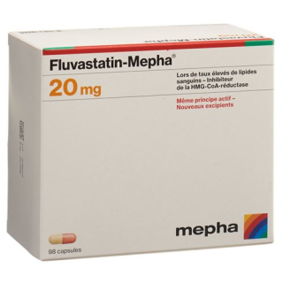 Fluvastatín Mepha Kaps 20 mg 98 ks
