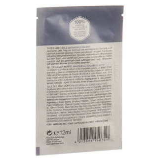 DermaSel Activated Charcoal Mask German/French/Italian Bag 12