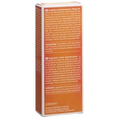 Weleda Sea Buckthorn óleo de cuidado revitalizante Glasfl 100 ml