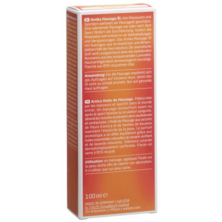 Weleda Arnica Massageolja 100 ml