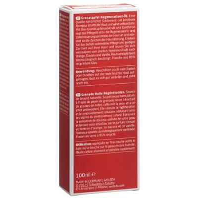 Weleda granulesatäpple Regenereringsolja 100 ml